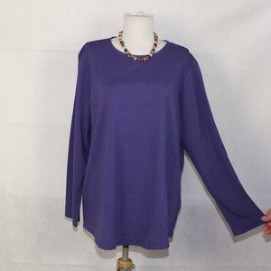 NWOT Pure Jill J.Jill LS Shirttail Tee XL N34